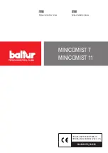 baltur MINICOMIST7 Manual Instructions For Use preview