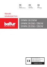 Preview for 1 page of baltur Spark 18 DSGW Instruction Manual
