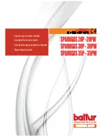 baltur SPARKGAS 20P - 20PW Instructions Manual preview