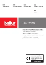 baltur TBG 1100 ME User Instruction Manual preview