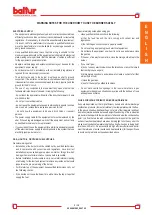 Preview for 9 page of baltur TBG 120ME Instructions Manual