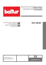 Preview for 1 page of baltur TBG 1600 ME Installation, Use And Maintenance Instruction Manual