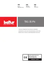 baltur TBG 35 PN Instructions For Use Manual preview
