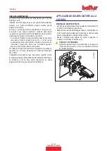 Preview for 14 page of baltur TBG 35P Instruction Manual For Installation, Use And Maintenance