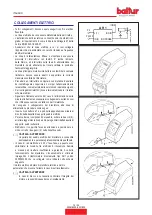 Preview for 16 page of baltur TBG 35P Instruction Manual For Installation, Use And Maintenance