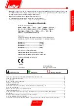 Preview for 3 page of baltur TBG 45 PN-V Instruction Manual For Use