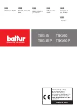 Preview for 1 page of baltur TBG 45 Manual User Instructions