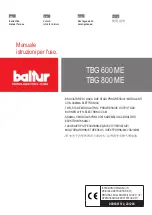 baltur TBG 600 ME Instruction Manual For Use предпросмотр