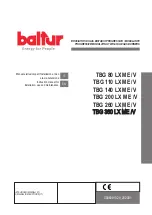 baltur TBG 80 LX ME /V Instruction Manual For Installation, Use And Maintenance preview