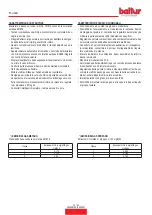 Preview for 12 page of baltur TBG 80 LX ME /V Instruction Manual For Installation, Use And Maintenance