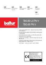 baltur TBG 80 LX PN V Manual User Instructions preview