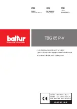 baltur TBG 85 P-V User Instructions preview