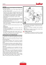 Preview for 52 page of baltur TBL 18 Instruction Manual For Installation, Use And Maintenance