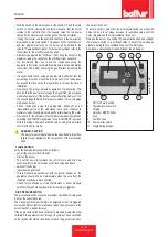 Preview for 94 page of baltur TBML 120 ME Installation, Use And Maintenance Instruction Manual