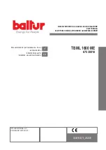 baltur TBML 1600 ME Instruction Manual For Installation, Use And Maintenance preview