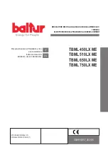 baltur TBML 450LX ME Instruction Manual For Installation, Use And Maintenance preview