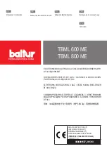 baltur TBML 600 ME Manual User Instructions preview