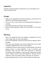 Preview for 2 page of Balzano AF716 User Manual