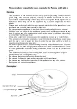 Preview for 2 page of Balzano CBF-5436A Instruction Manual