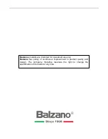 Preview for 12 page of Balzano EF409 Instruction Manual