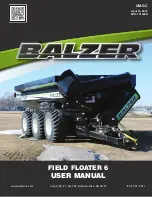 Предварительный просмотр 1 страницы BALZER FIELD FLOATER 6 User Manual