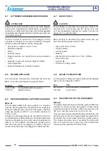 Предварительный просмотр 10 страницы bamar MEJ 4.02 Use And Maintenance Instruction Manual