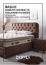 Bambi BASLIK HEADBOARD User'S Manual And Warranty preview