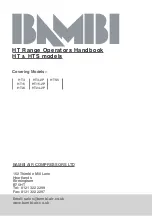 Bambi HT3 Operator'S Handbook Manual preview