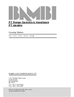 Bambi PT15 Operator'S Handbook Manual preview