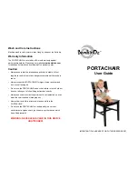 Предварительный просмотр 2 страницы BambinOz PORTACHAIR Instructions For Use