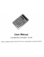 Bamboo QJ18 User Manual preview