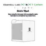 Предварительный просмотр 1 страницы Bambu Lab X1 Combo Quick Start Manual