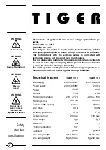 Preview for 2 page of Bame TIGER 230 V Installer Manual