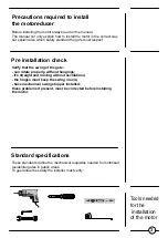 Preview for 3 page of Bame TIGER 230 V Installer Manual