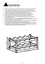 Предварительный просмотр 2 страницы Bamfox BAMEOS BAMBOO WINE RACK Quick Start Manual