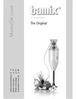 Bamix Mono Instructions For Use Manual preview