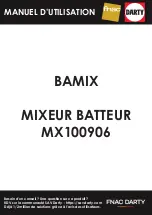 Preview for 1 page of Bamix MX100906 Full Instruction Manual