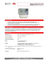 BAMO IER MAXIMAT TC4 Operating Instructions Manual preview