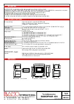 Предварительный просмотр 3 страницы Bamo BAMOPHAR 436 User Manual