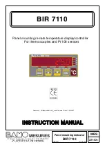 Bamo BIR 7110 Instruction Manual предпросмотр