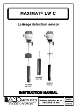 Bamo MAXIMAT LW C Series Instruction Manual предпросмотр