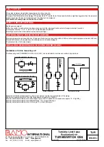 Предварительный просмотр 3 страницы Bamo TURBISWITCH GS5 Manual