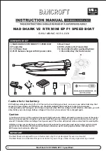 Preview for 1 page of Bancroft MAD SHARK V2 RTR MINI EP F1 SPEED BOAT Instruction Manual