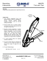 Preview for 1 page of Band-it A92079 Operating Instructions