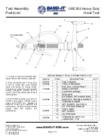 Preview for 3 page of Band-it GRC003 Operating Instructions