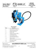 Предварительный просмотр 1 страницы Band-it GRSM17 Owner'S Manual And Operating Instructions