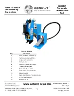 Preview for 1 page of Band-it GRSM17 Owner'S Manual And Operating Instructions