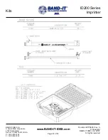 Предварительный просмотр 14 страницы Band-it ID200 Series Operating Instructions Manual