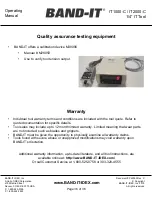 Preview for 36 page of Band-it IT1000-C Operating Manual