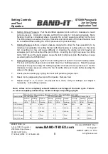 Preview for 2 page of Band-it S75099 Quick Start Manual